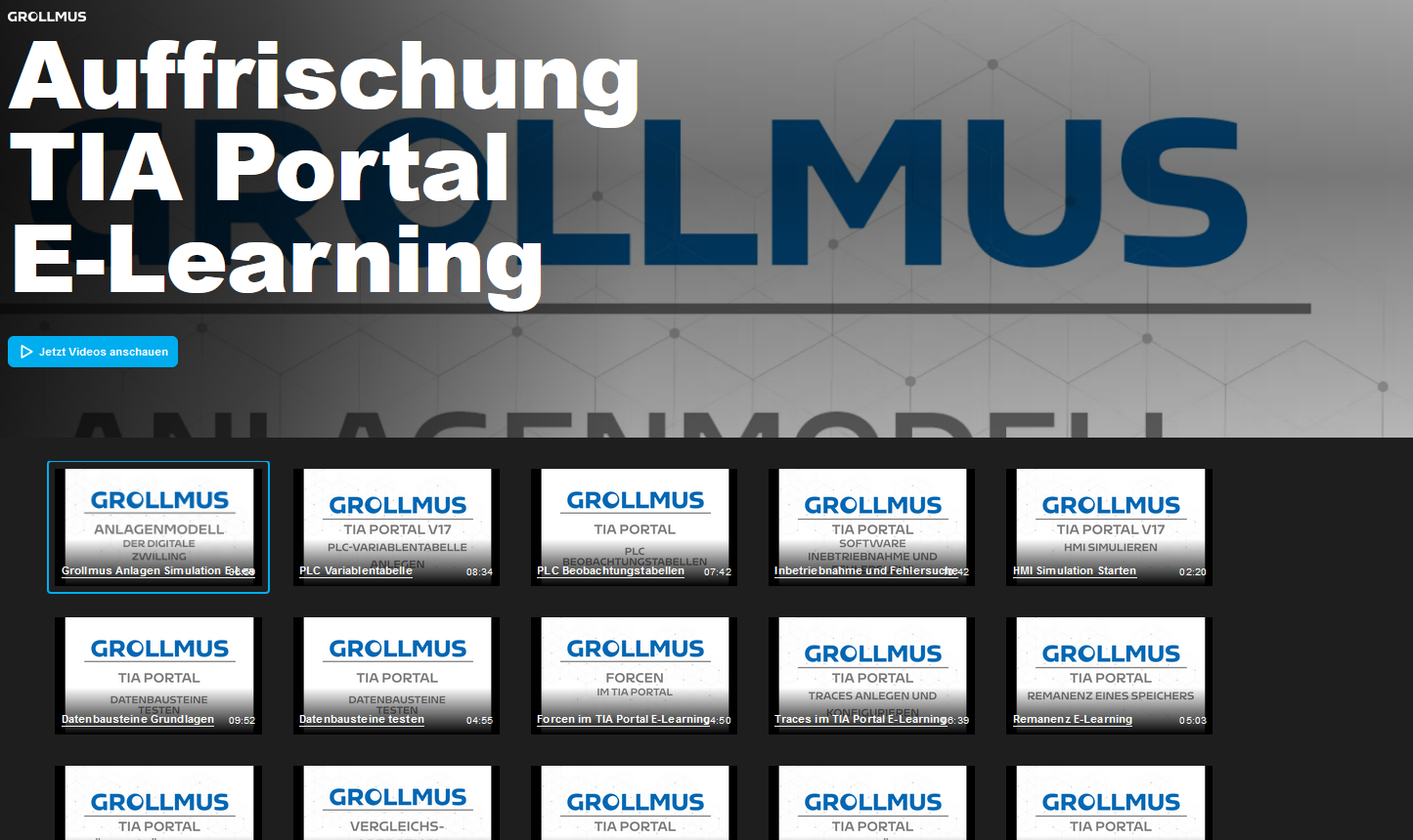 Video-Tutorials im Grollmus E-Learning