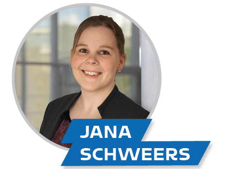 Jana Schweers – Mitarbeiterin Schulungsorganisation